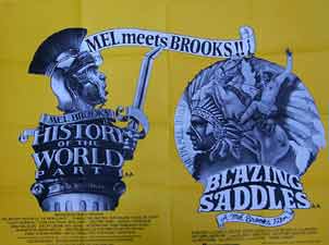 History Of The World Pt. 1/Blazing Saddles movie poster
